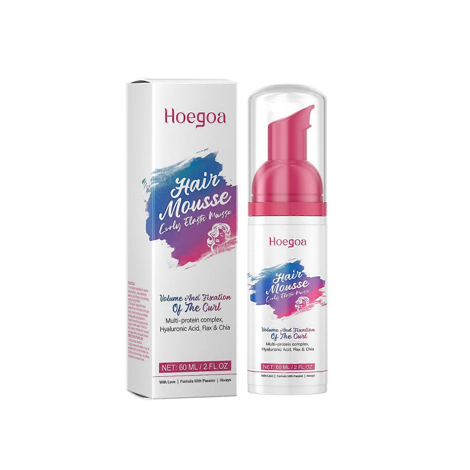 Hoegoa Curl Elastic Mousse Moisturizes Curl Styling Light, Fluffy And Refreshing Support Hair Styling Treatment
