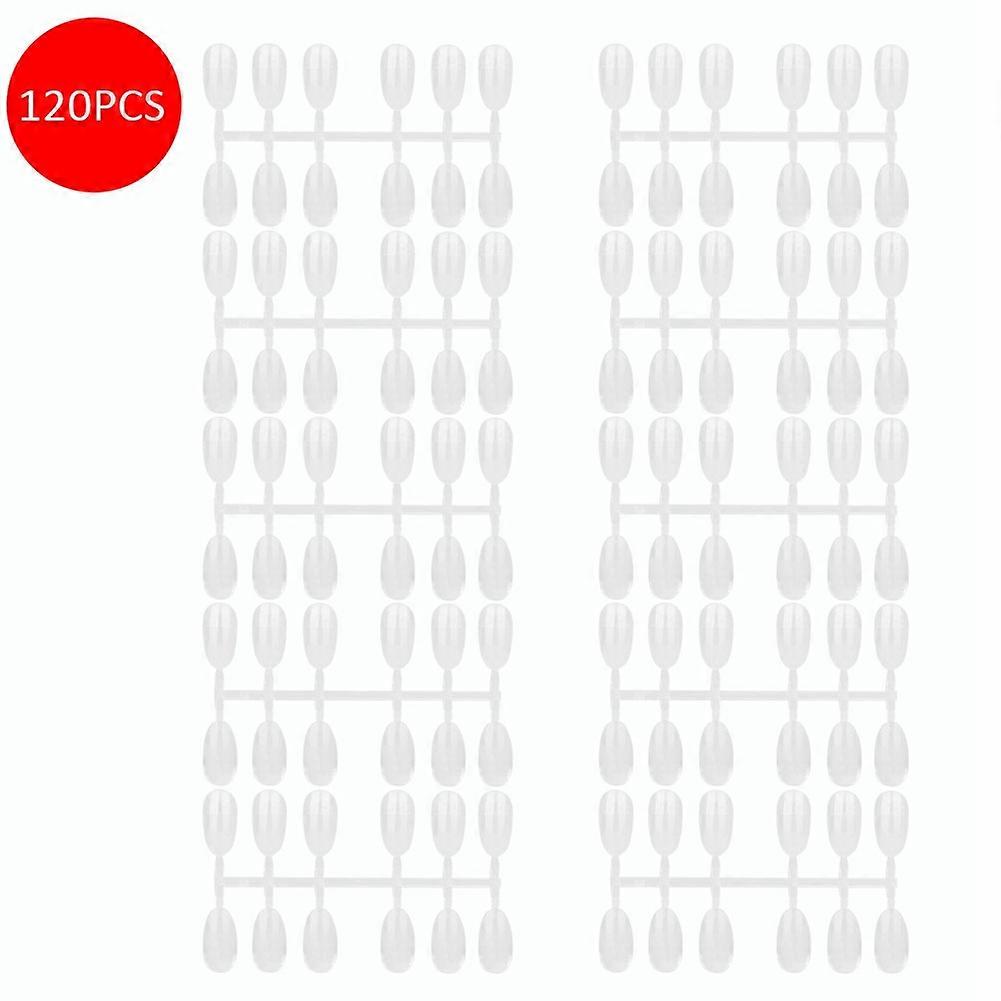 120pcs Nail Gel Color Display Tips Practice Samples Nail Aetwork Display Transparent