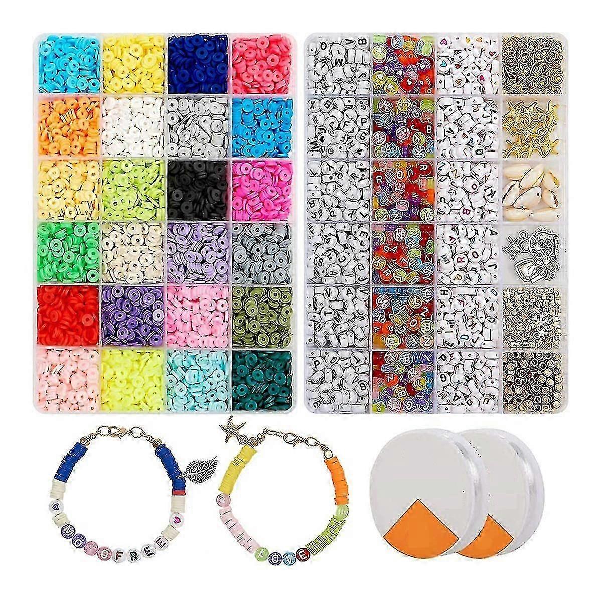 6000 Pcs Clay Heishi Beads