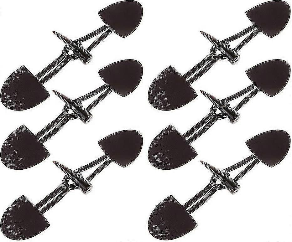 6 Pairs Leather Buttons Horn Toggle Duffle Buttons For Coat Coffee Buckle Clasp Fancy Buttons - Brown