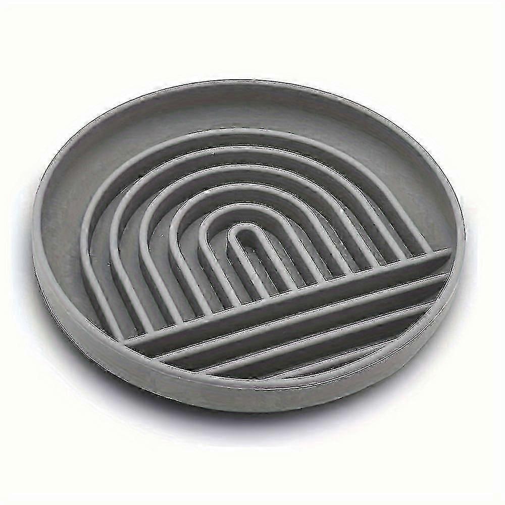 وعاء البطيء المضاد للاختناق ، وعاء لعق المصنوع من السيليكون مع كوب شفط ، طبق طعام لغز المضاد للقلب طبق وجبة خفيفة