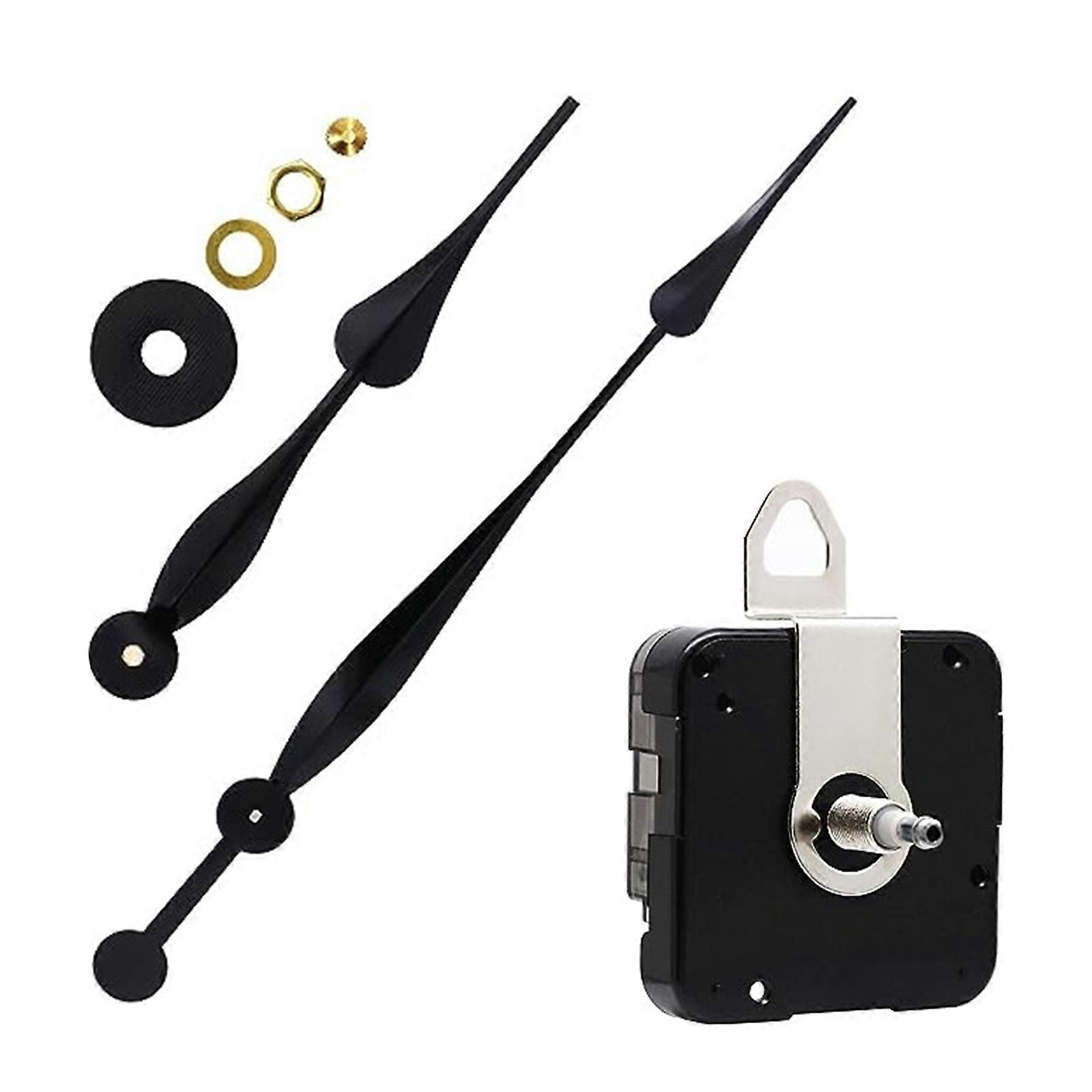 Professional Clock Movement Clock Repair and Handcrafting Supplies Pendulum Clockwork Metal Pointers Clockwork Accessory  Black