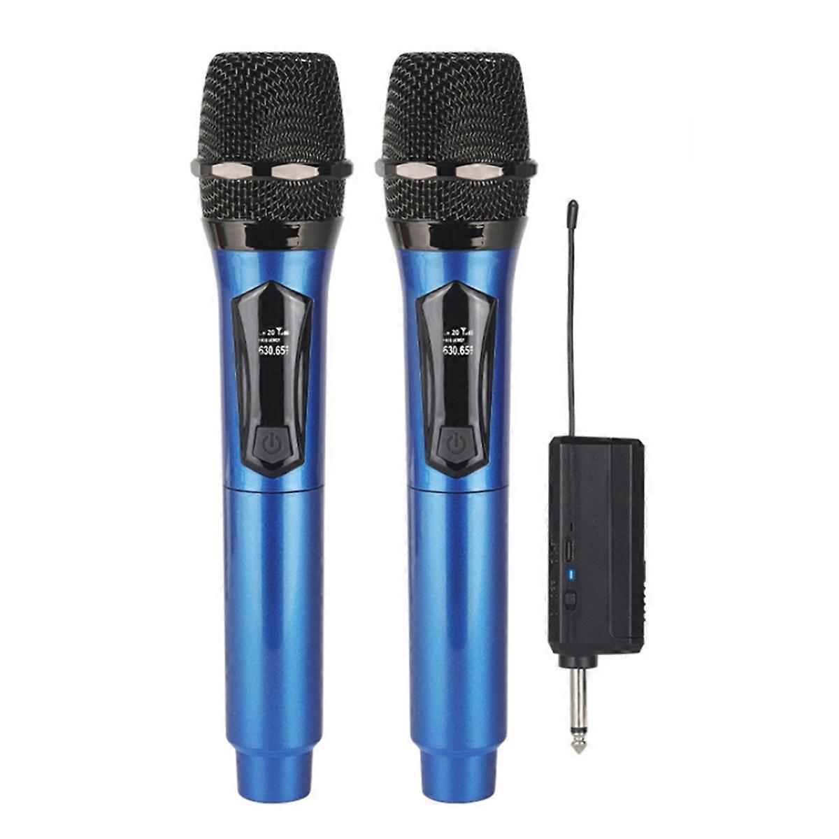 Wireless Handheld Microphone High Quality with Receiver Power Switch for Stage Performance Karaoke Singing Style:B