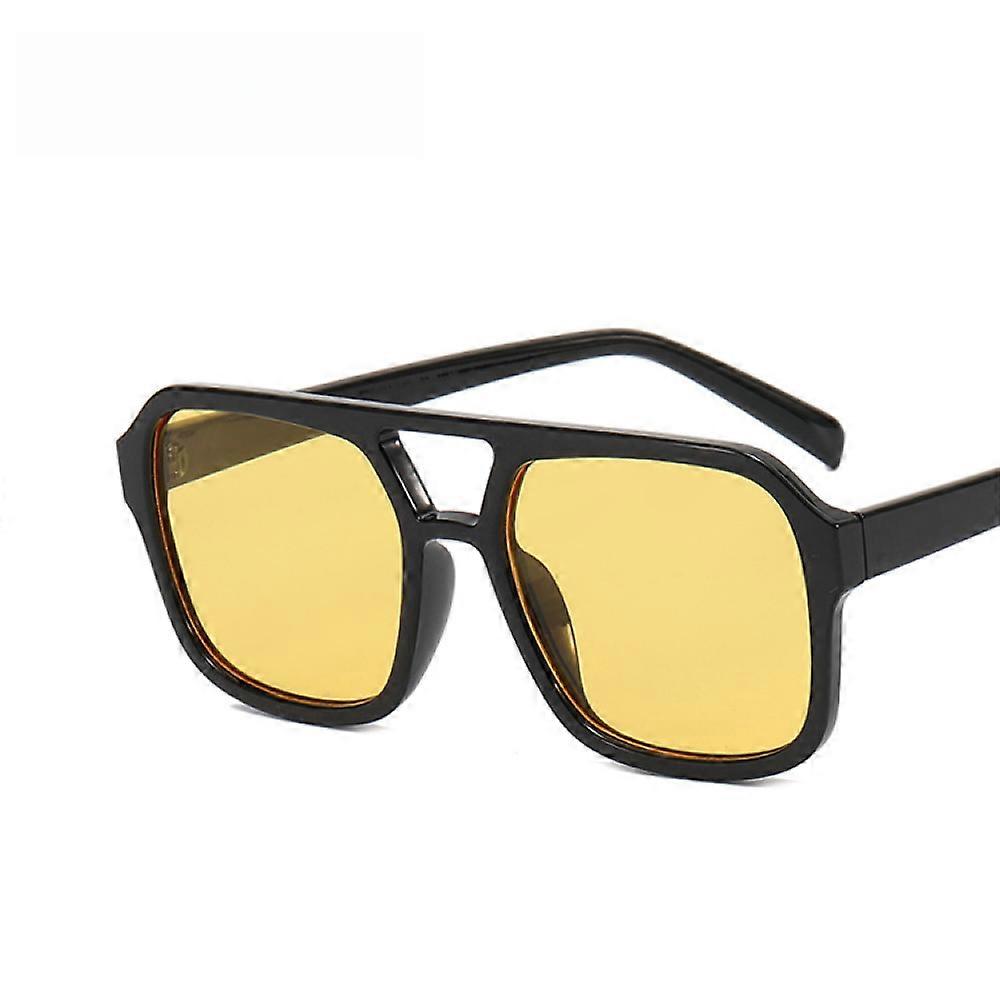 Sunglasses, Double Beam, Square, Retro, UV Protection