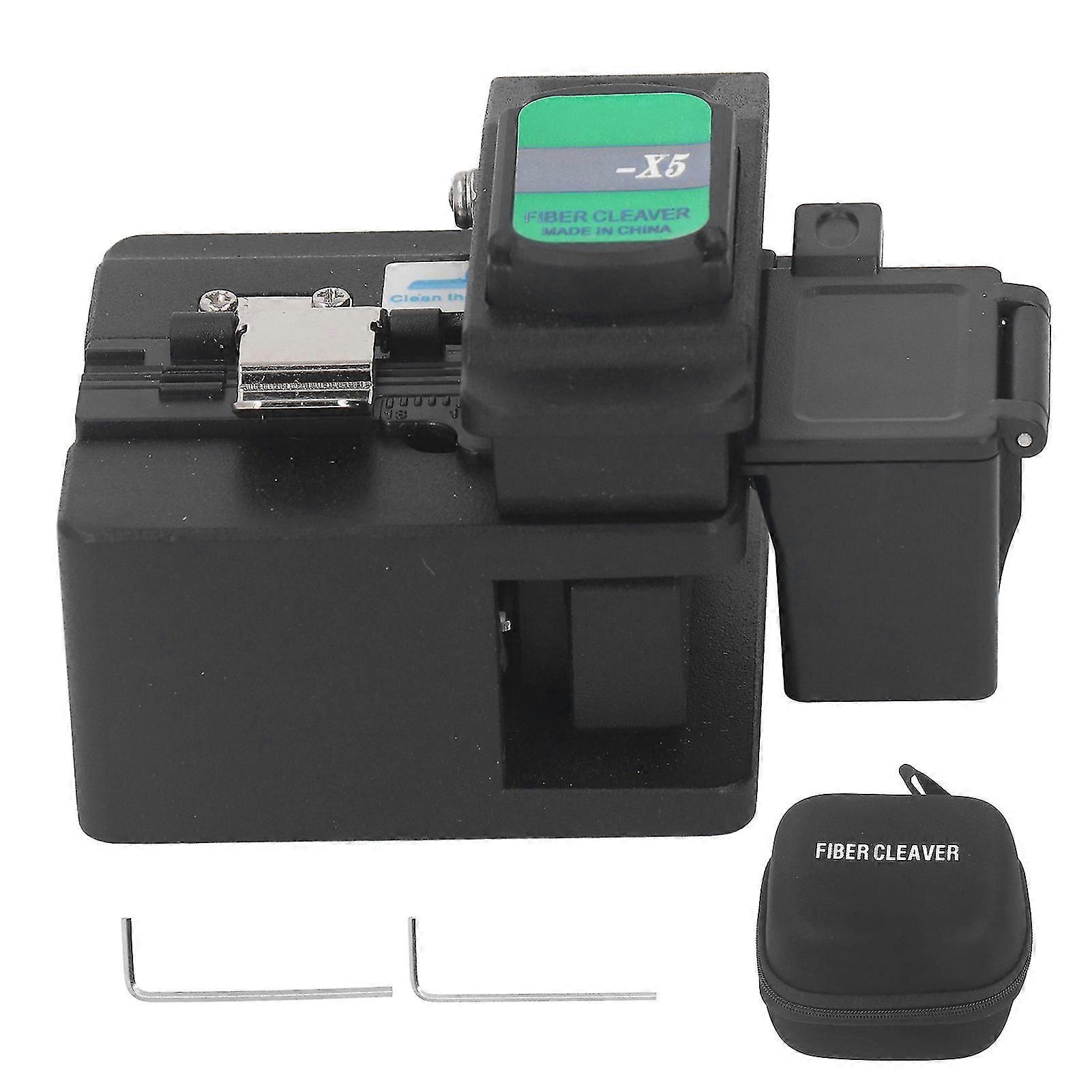 Optimized Title: FTTH Optical Fiber Cleaver Tool - Black, High Precision Cutting Machine