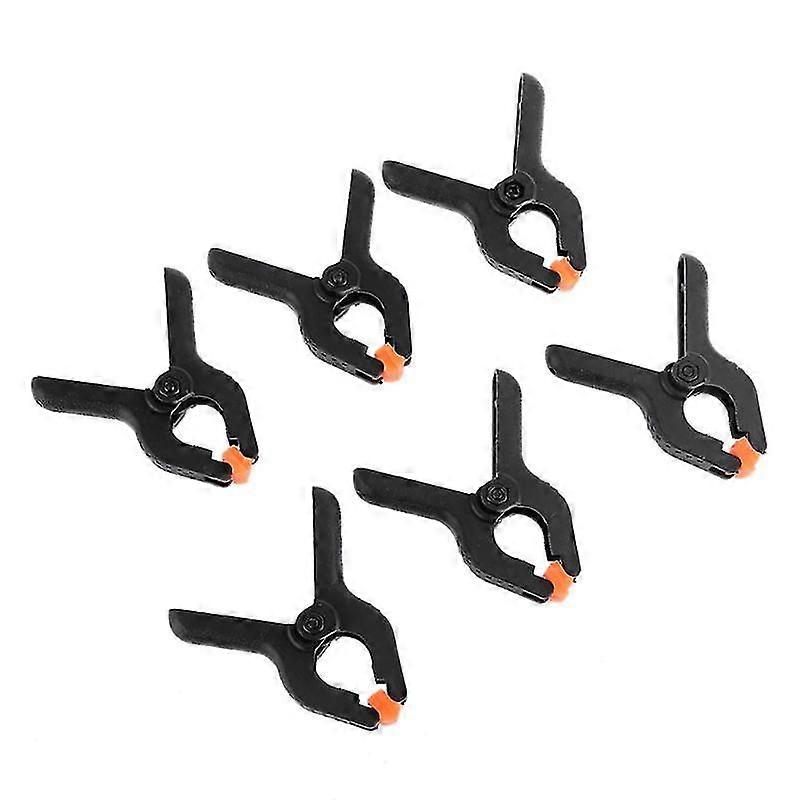 6 Pcs New Hard Plastic Micro Spring Clamps Set Diy Tools Clips Grips
