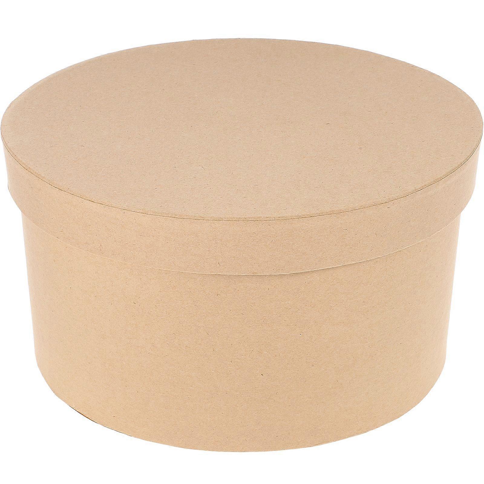 Oval Kraft Paper Hardboard Box Cookie Paper Container Cake Container Chocolate Box