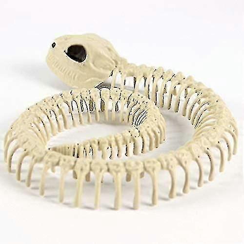1pcs Skeleton Bones Snake Plastic Snake Skeleton Model For Halloween Decoration Terror Scary Props