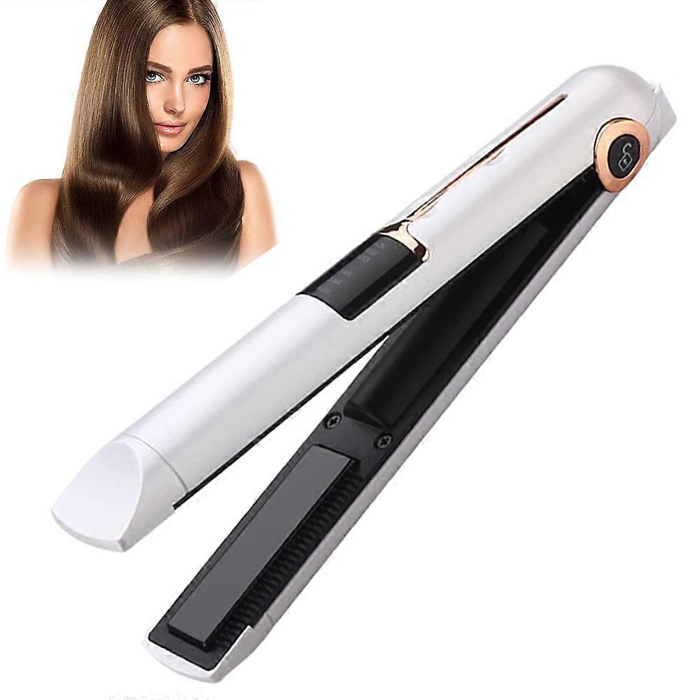 Cordless Hair Straightener, 2-in-1 Styling Tool With Adjustable Heating Modes, Ceramic Heating Plate Ensures Quick Heat Up And Even Styling, Perfect