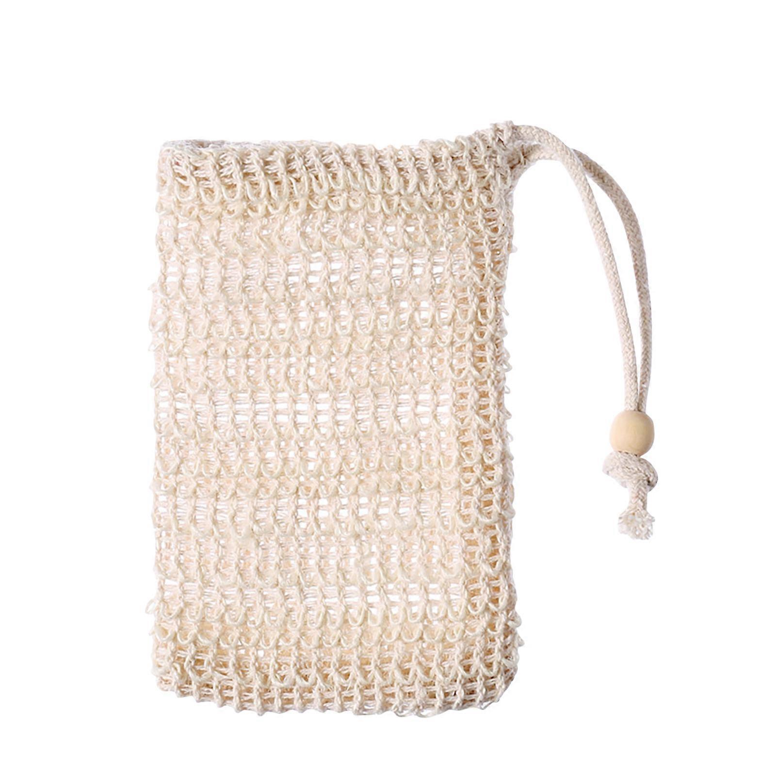 Soap Shower Gel Bag Foaming Net Thickening Can Hang Natural Cotton And Linen Soap Storage Foaming Net Rubbing Foam Bag