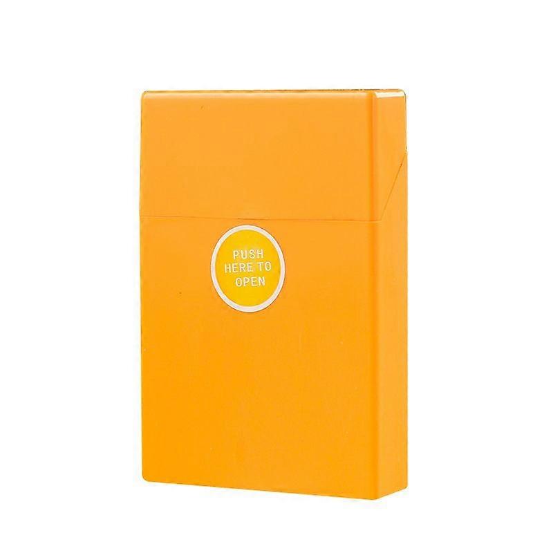 Plastic Medium Cigarette Case 20 Pcs Creative Inner Buckle Press Bounce Cover Cigarette Boxes Whole Package Into Medium Cigarette Case Protective Cove