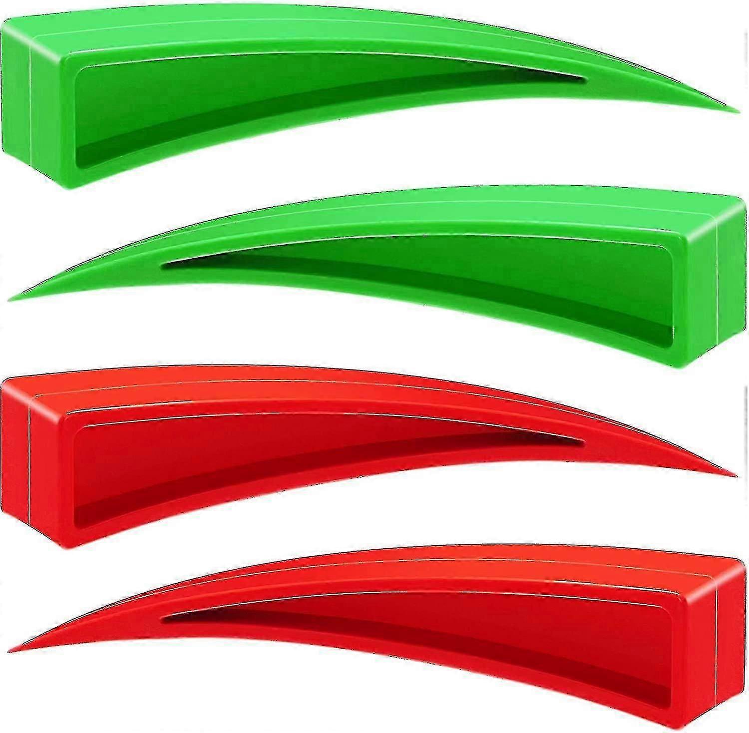 4 Pieces Window Curved Wedge Paintless Dent Repair Tools Plastic Car Door Wedge Tool Dent Removal Tool