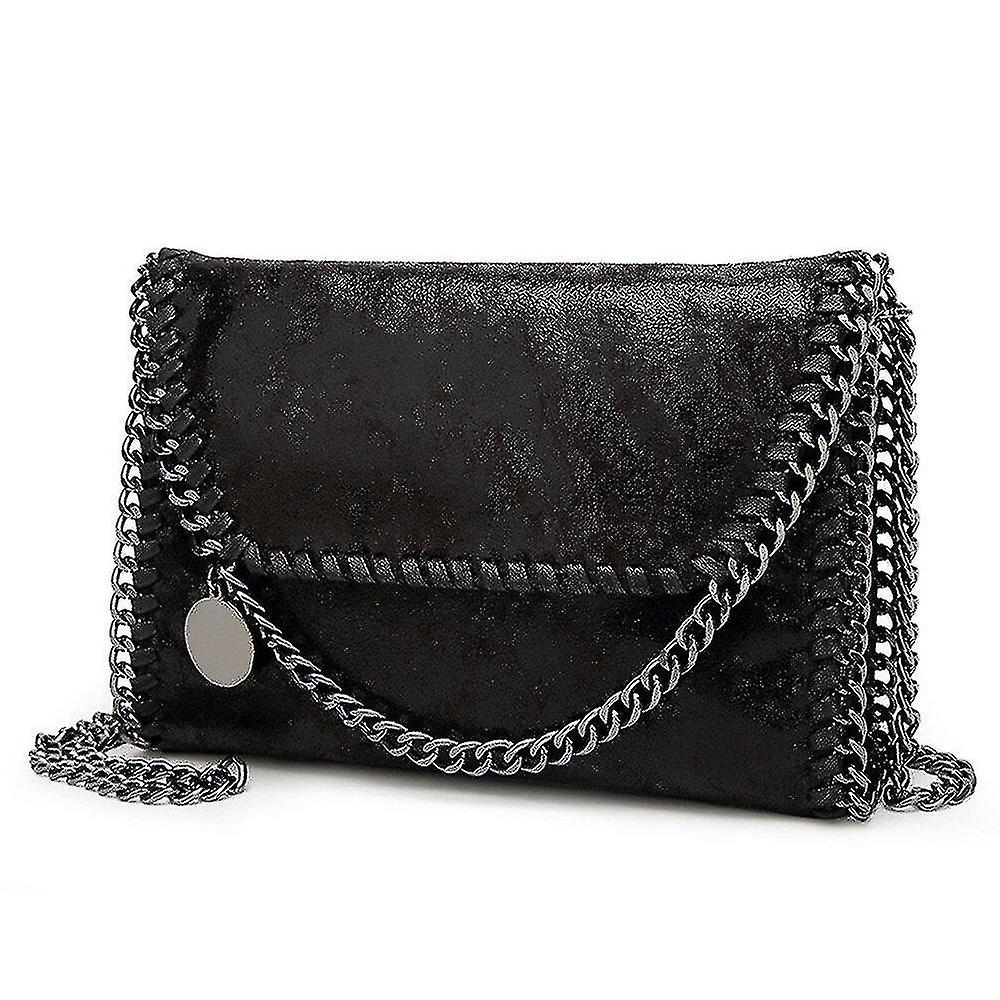 Black Simple Casual Women's Pu Leather Shoulder Bag