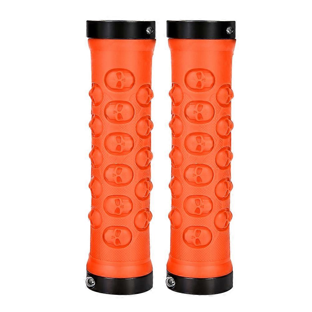Anti-slip Mountain Bike Handlebar Grips (Orange)