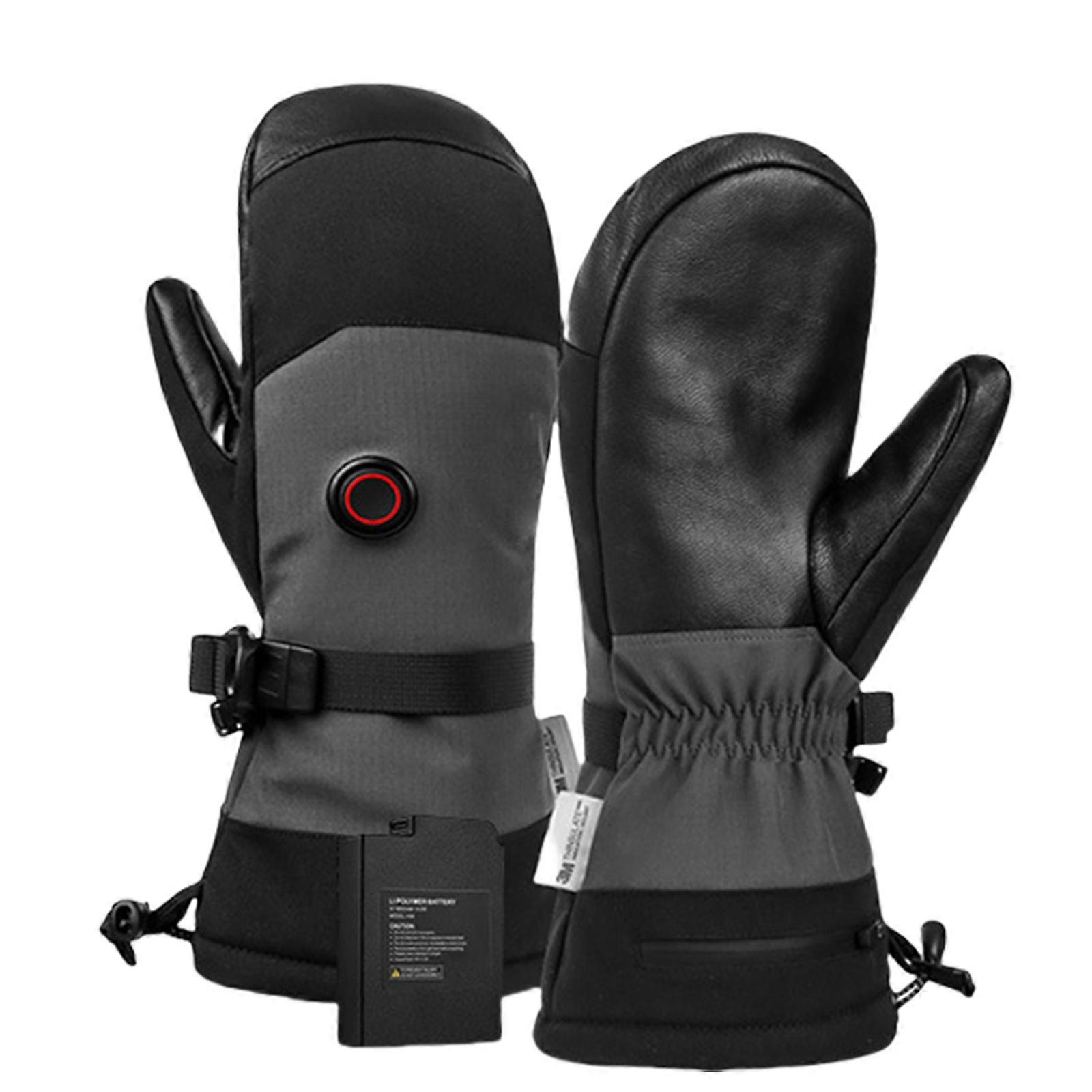 Hiver Chauffant Électrique Gants de ski Gants chauffants Gants de snowboard Écrans tactiles Gants pour la course à pied Cyclisme Randonnée XL