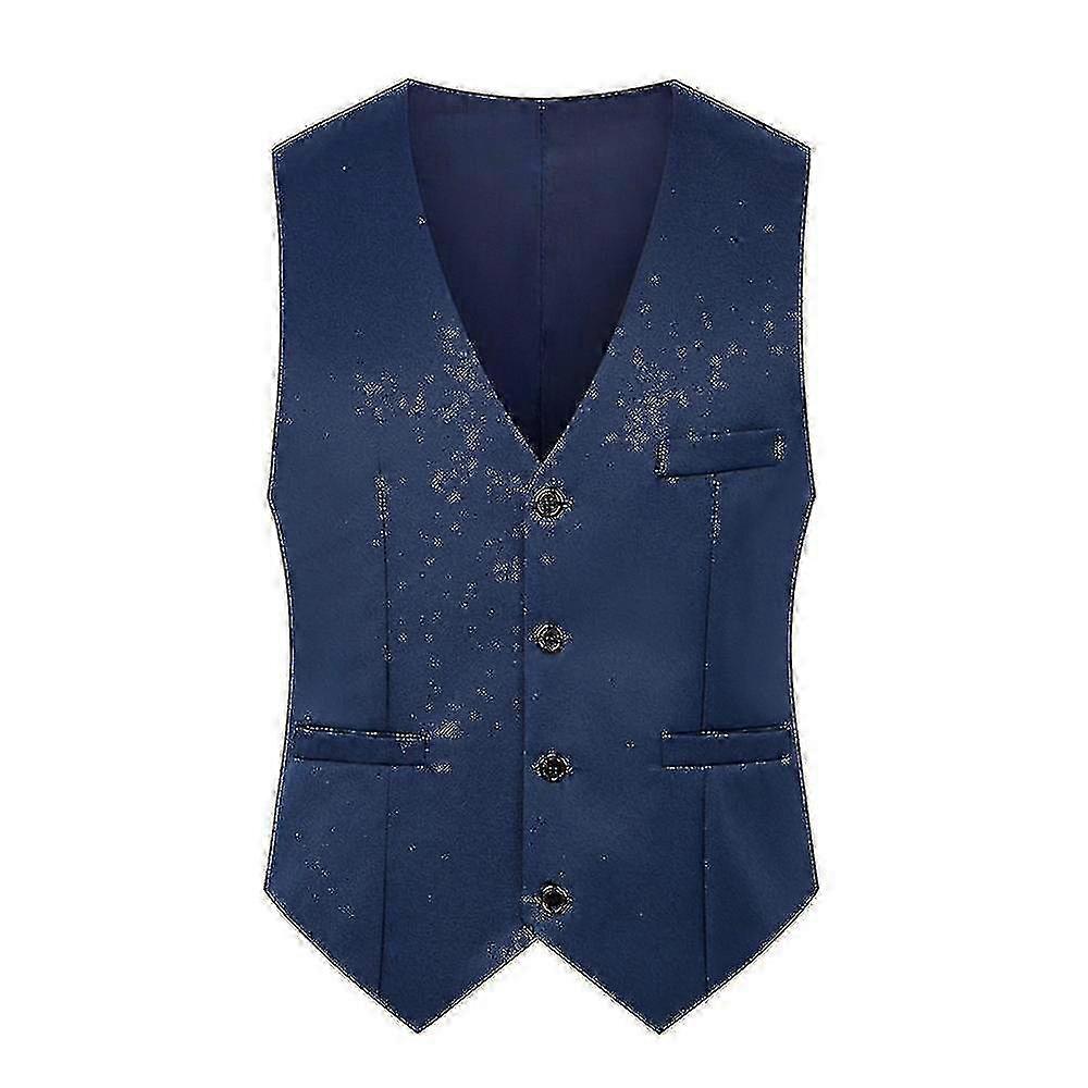 Men Slim Fit Suit Vest Waistcoat Casual Formal Single Breasted Gilet in Various Sizes and Colors Lightweight Fabric