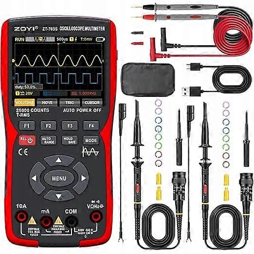 Multimeter Oscilloscope Meter With Oscilloscope 3in1 Zoyi Zt-703s 3,5'' 50mhz