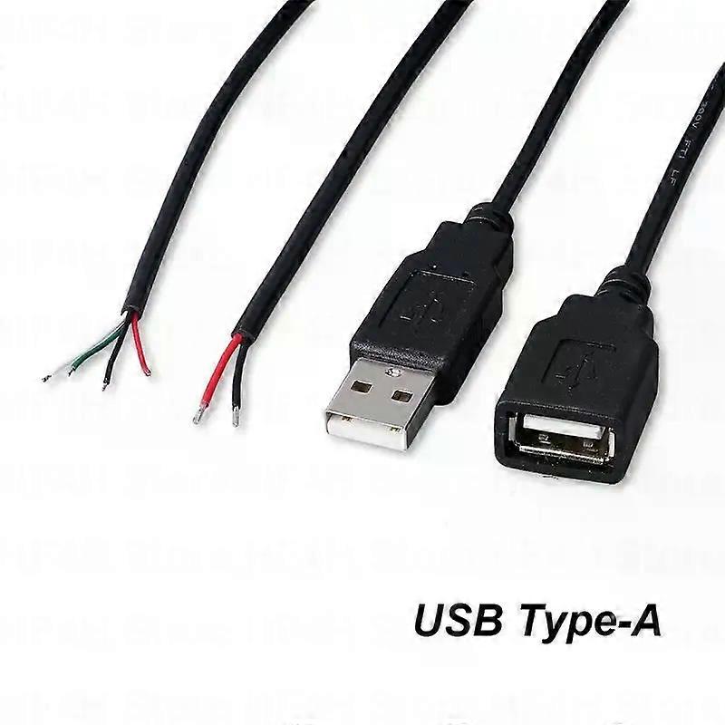 Type-C USB Female Jack 4 Pin 2 Pin Male Female Power Supply Data Line ...