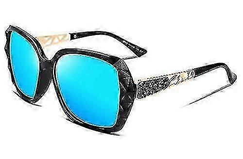 Polarized Women Square Sunglasses Sparkling Composite Shiny Frame B2289xq-sg1217
