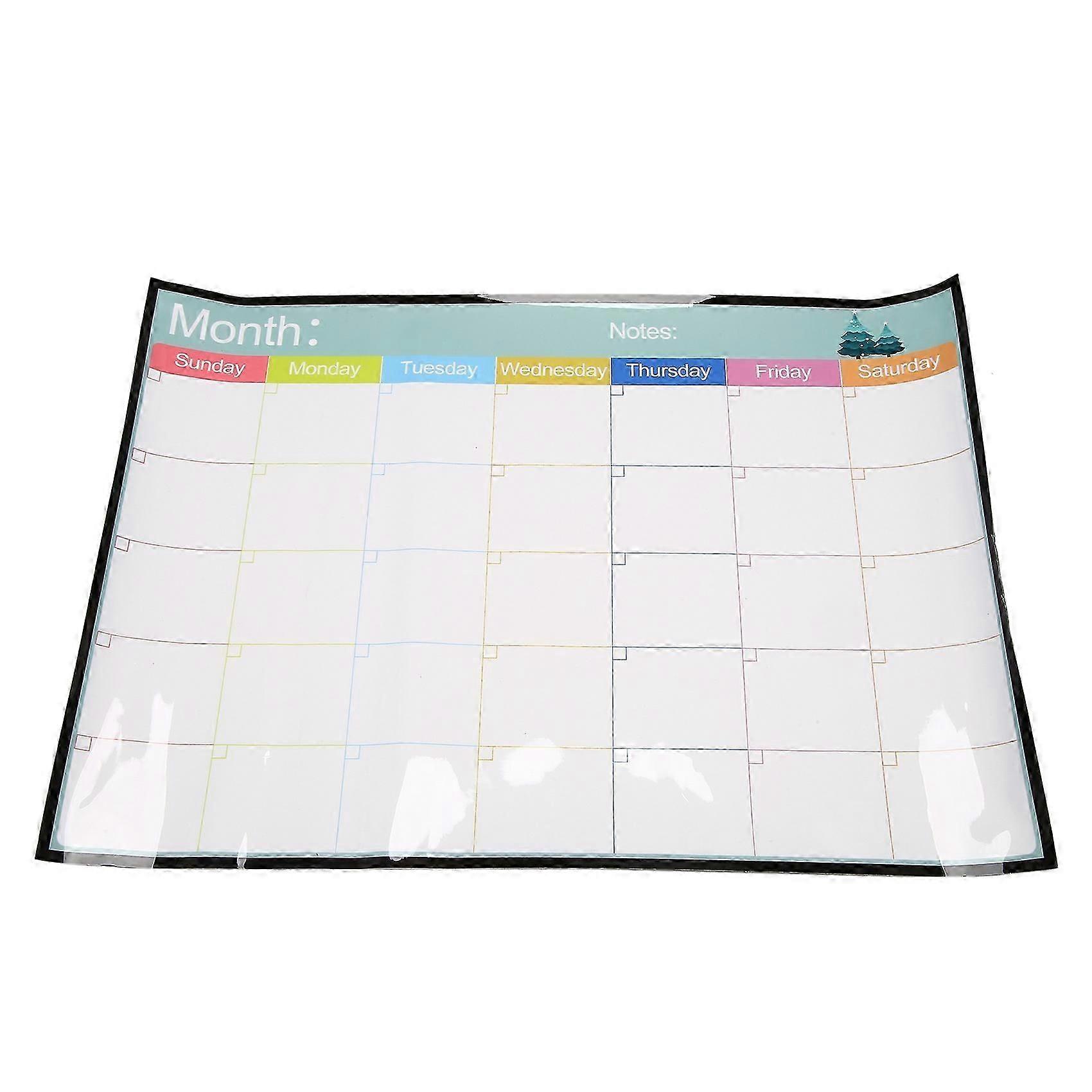 Erasable Magnetic Whiteboard Dry Erase Board Magnets Fridge Refrigerator To-Do List Monthly Daily W
