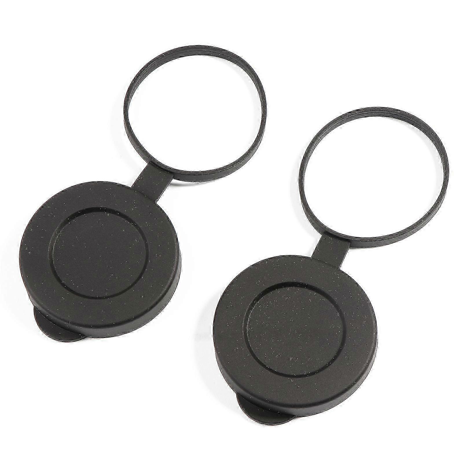 42mm Practical Binoculars Protective Rubber Objective Lens Caps - 2 Pcs