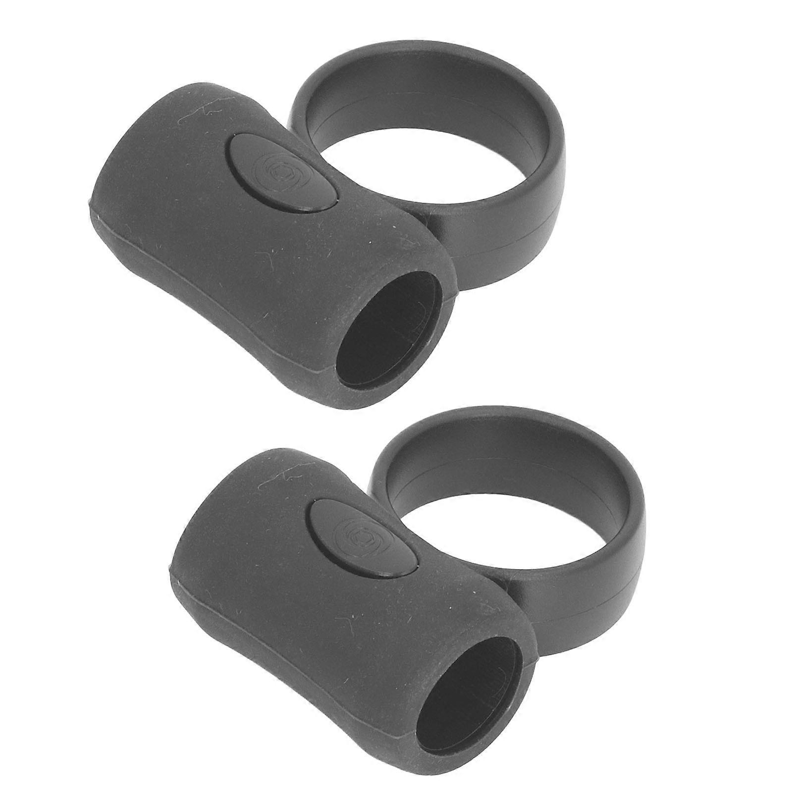 2 Pcs Drumstick Control Clip Auxiliary Drum Stick Grip ABS Silicone Finger Controller for Practice Small 7A 7B 