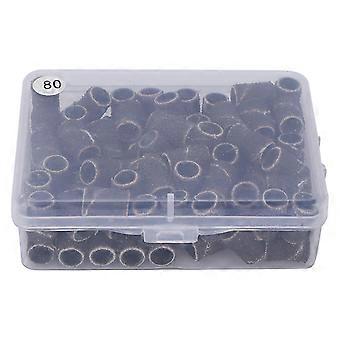100 sztuk Nail Art Taśmy szlifierskie Manicure Pedicure Wiertła do paznokci Akcesoria NarzędziaHQ?11 80#