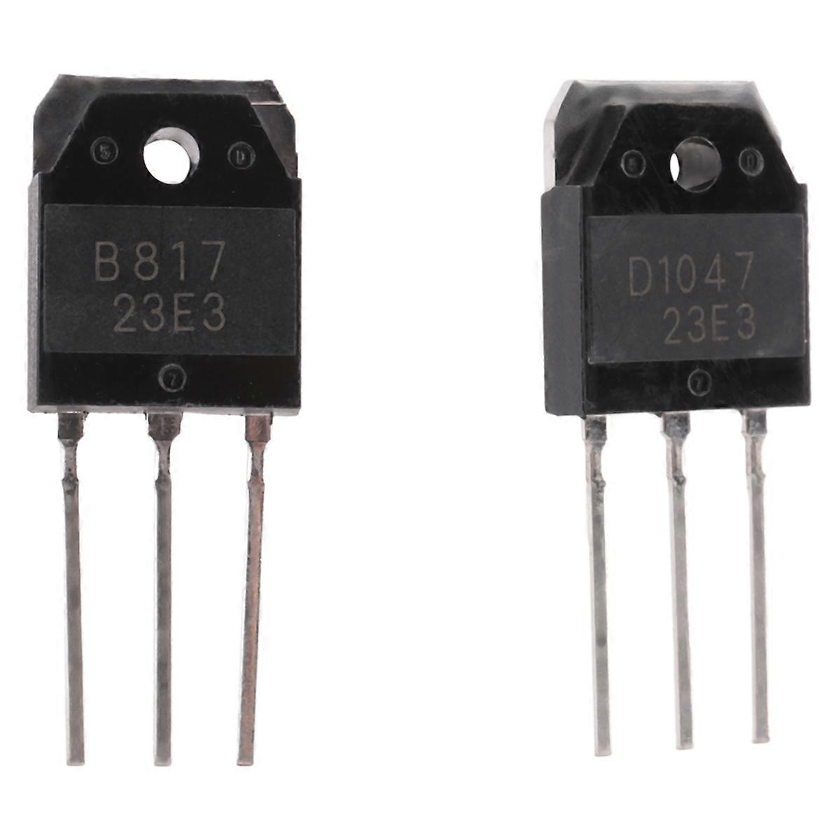 2 silicon transistor - D 1047 + B 817, 200 V, 12 A