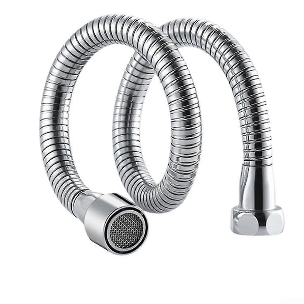 Sink Faucet Attachment, Twistable Faucet Extender, Movable, 75cm, Stainless Steel, ABS, Brushed Finish