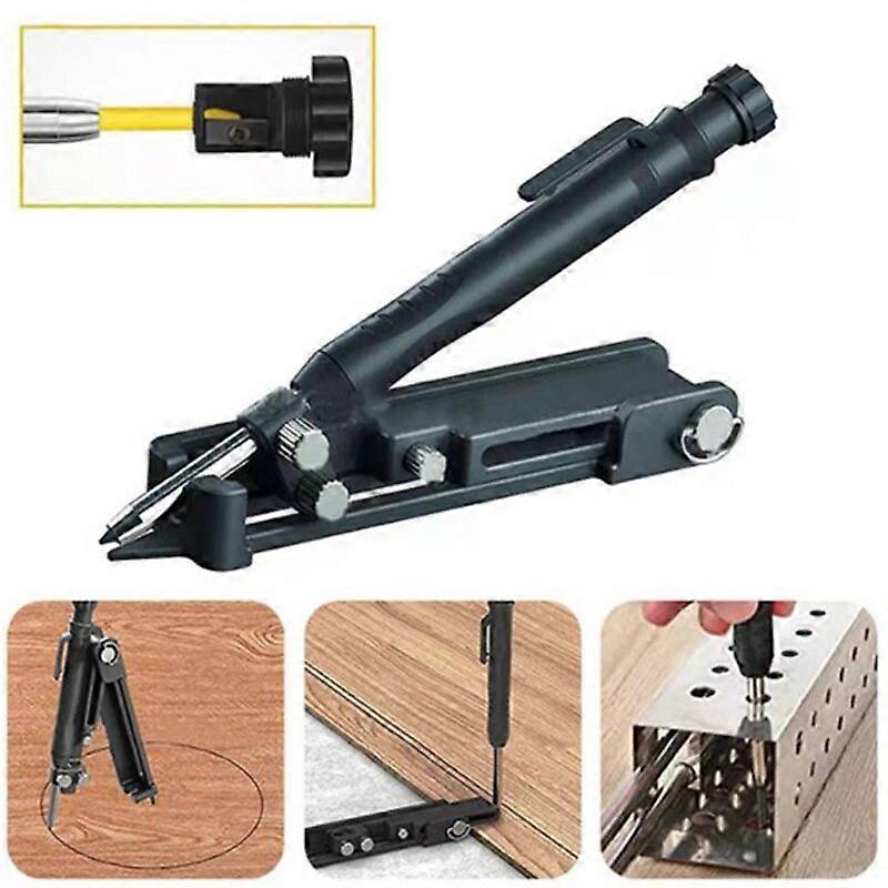 15-In-1 Multi-purpose Architectural Pencil - Compact, Adjustable, Durable Tool For Marking & Scribing