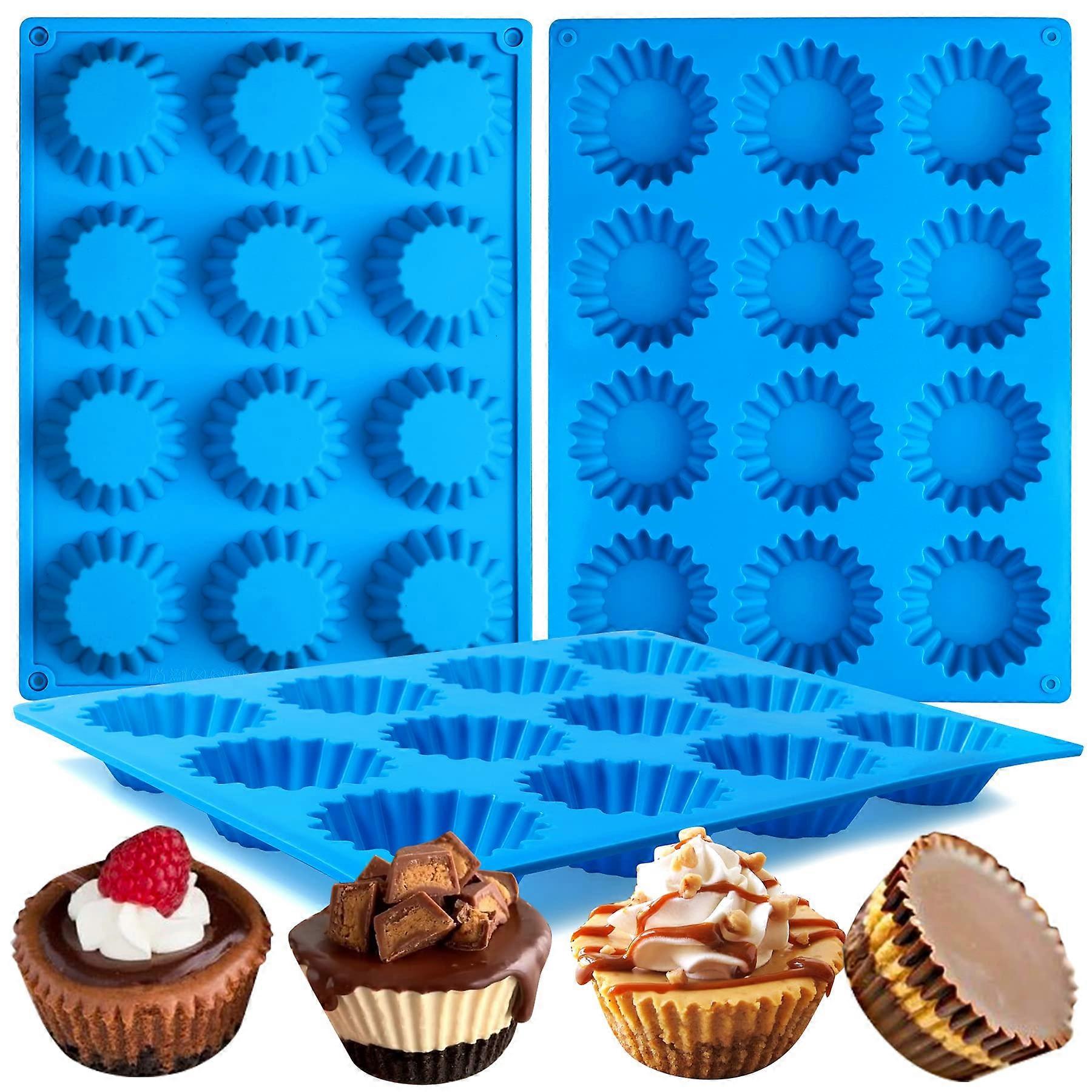 Menstrual peanut butter cup pattern, silicone mini tart pattern for bite oil bombs