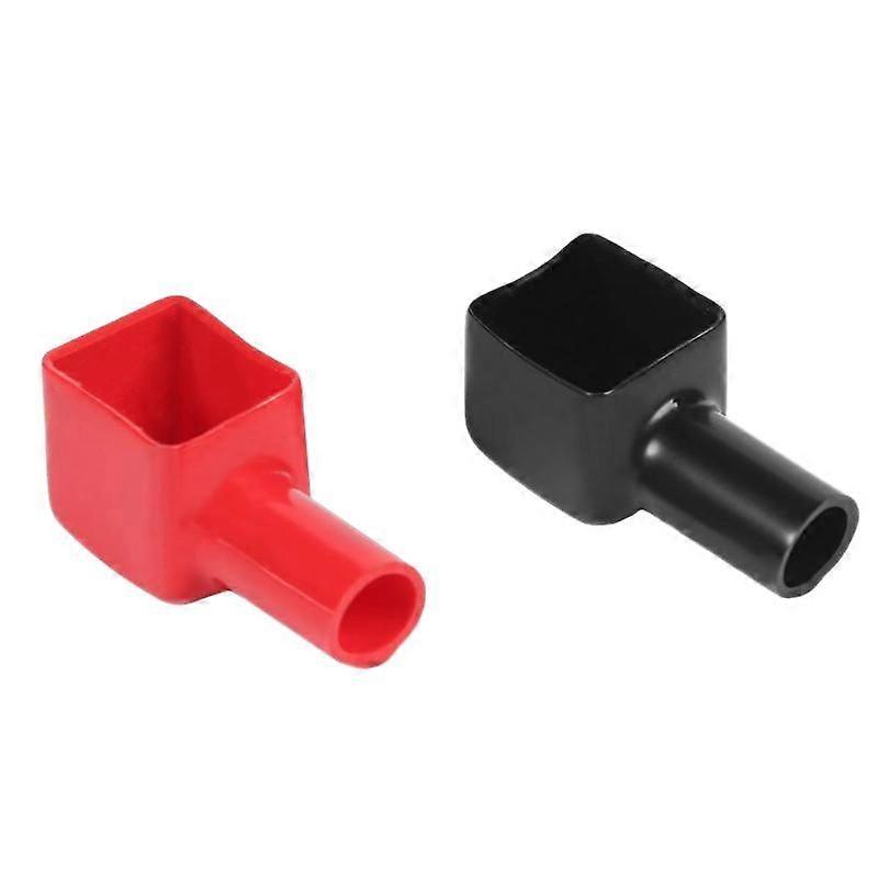 1 Pair Red+Black Car Battery Terminal Covers Insulation Caps Positive+Negative Prevent From Creeping Outward