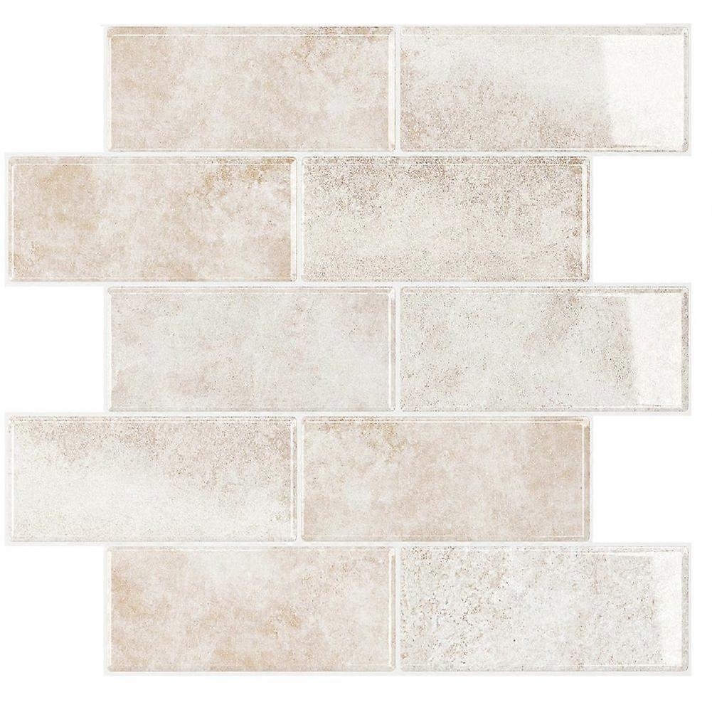 10Sheets Vintage Subway Tile Peel and Stick Backsplash