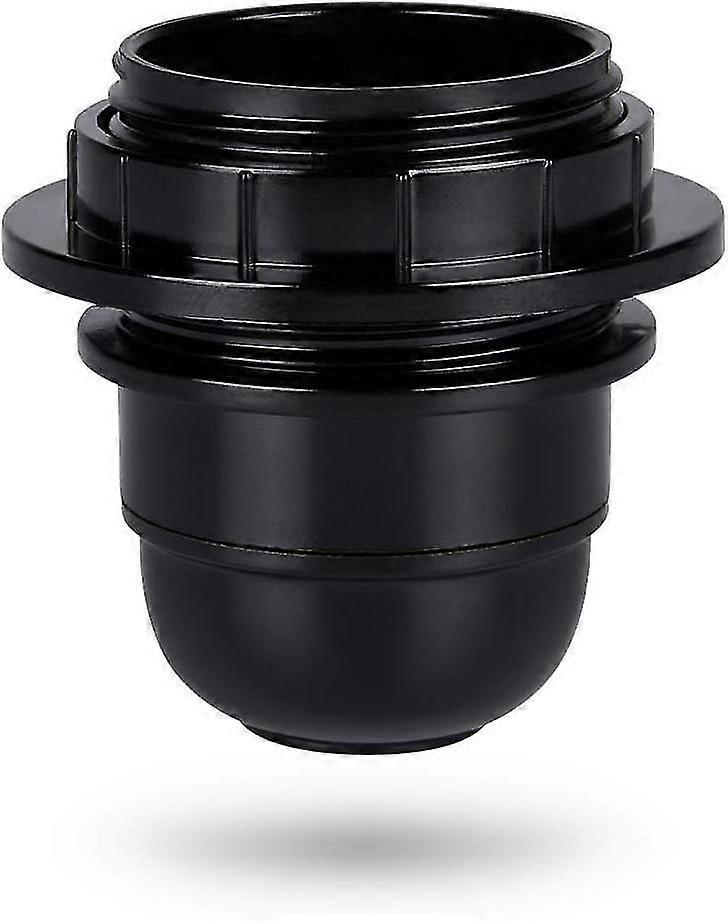Black E27 Screw Socket - E27 Lamp Socket Plastic Ring - E27 Bulb Socket - E27 Bulb Socket Holder-E27 Bulb Socket
