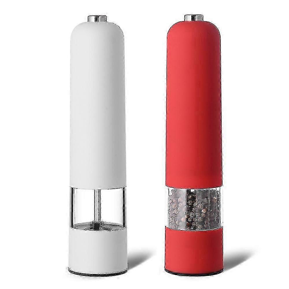 Conjunto de 2 moinhos de sal e pimenta manuais com moedor de cerâmica ajustável, de grosso a fino, conjunto de moinhos de especiarias
