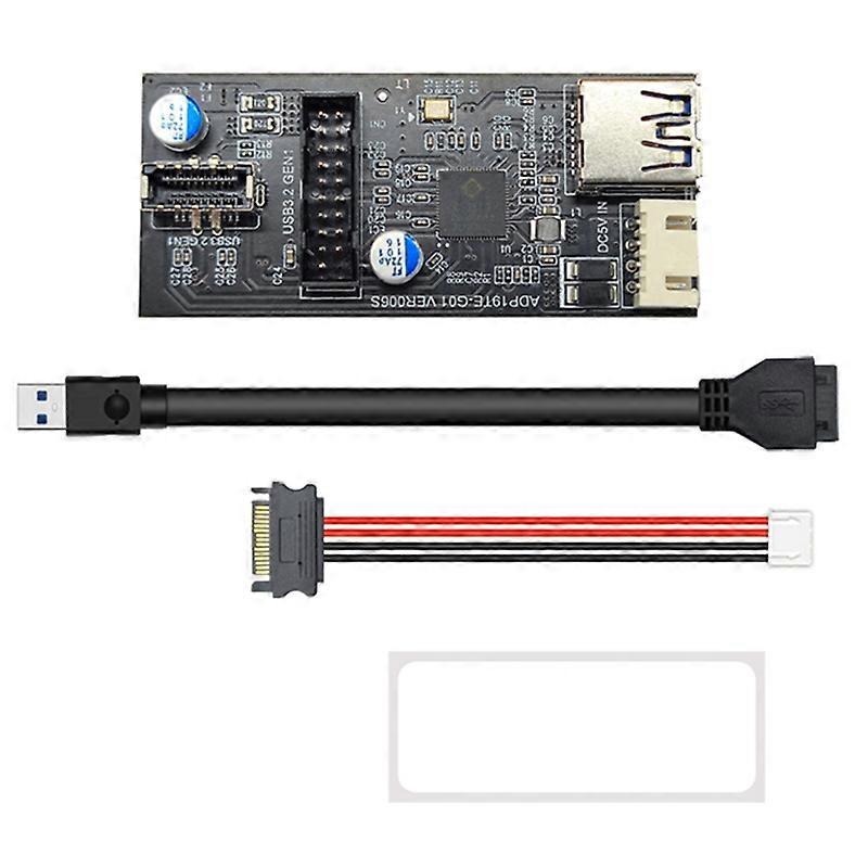 Header 19Pin to Type E + 19Pin Motherboard 1 to 2 Splitter USB 3.0 Hub USB Adapter Conector USB 19Pi