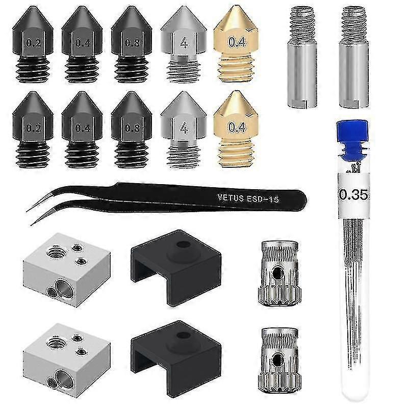 4mm/0.16in Incision Diameter 3d Printer Cessory Mk8 Metal Block Tools