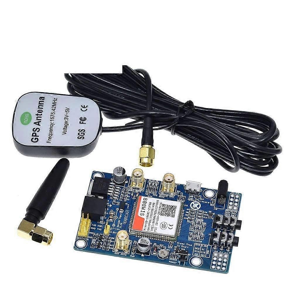SIM808 GSM GPRS GPS Development Board, IPX SMA, With GPS Antenna, Alternative To SIM908 Module