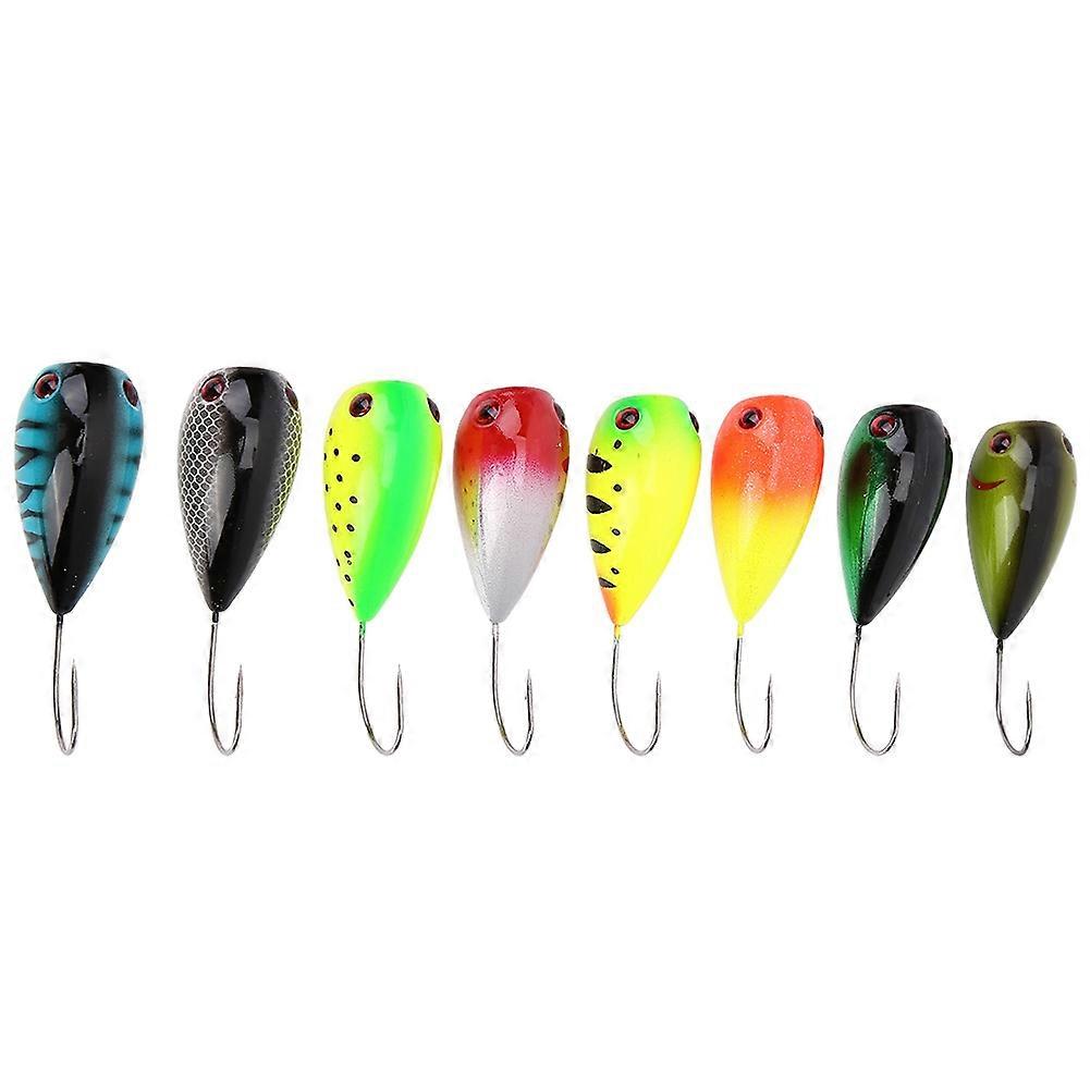Crankbait With Unique Design, Aerodynamic Design Crankbait For Anglers, 8Pcs Lightweight And Small Size Fishing Lure With Super Sharp Trebles And