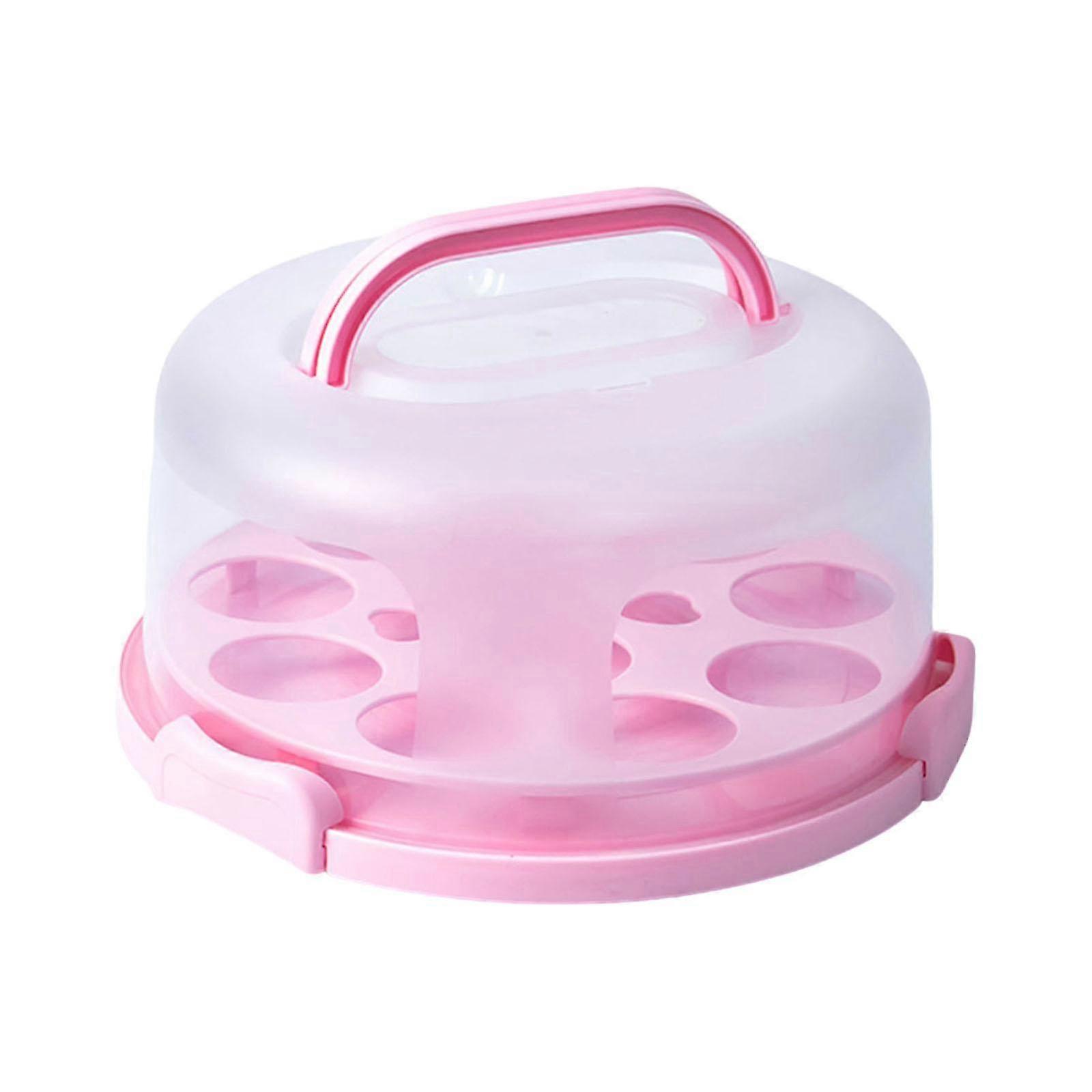 10-Inch Portable Cake Carrier with Lid, Multi-Purpose Cupcake Pie Deviled Egg Container