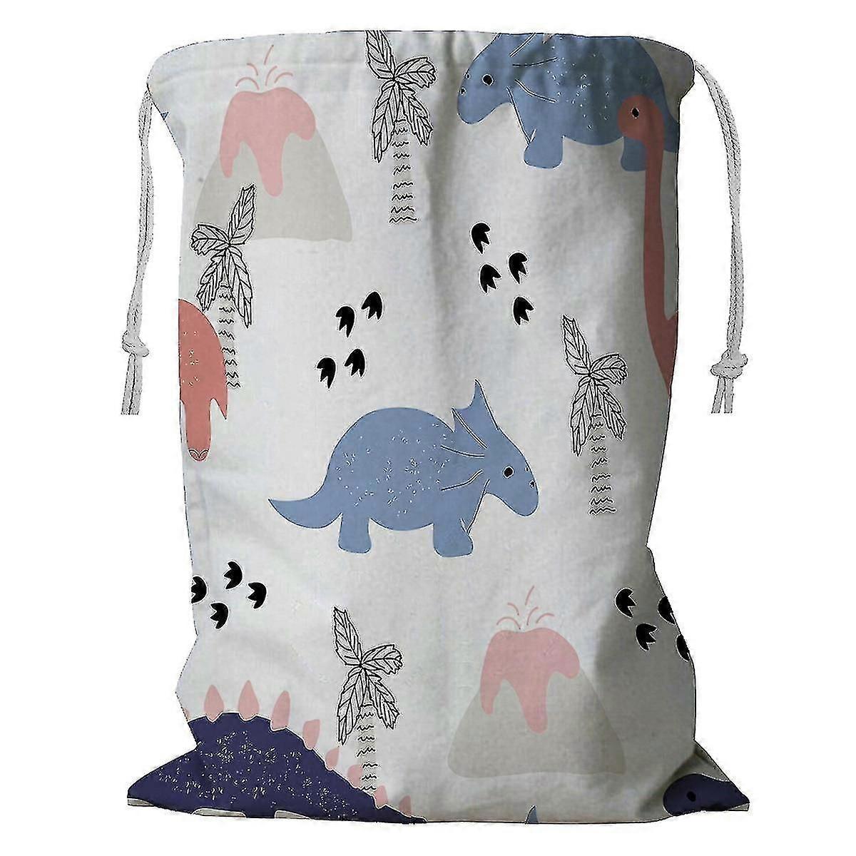 Cute Dinosaurs Storage Basket  With Drawstring 60x80 Cm