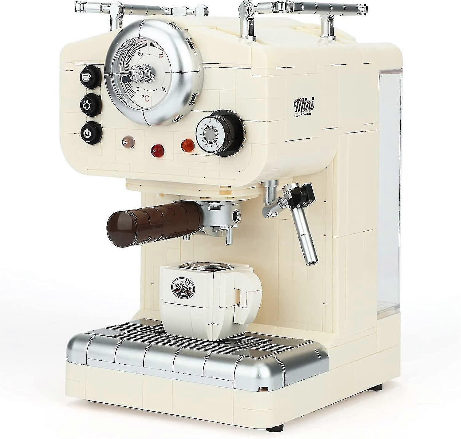 Coffee Machine Toy Building Set, Compatible With Home Dcor Accessories For Adults, Cute Building Bl
