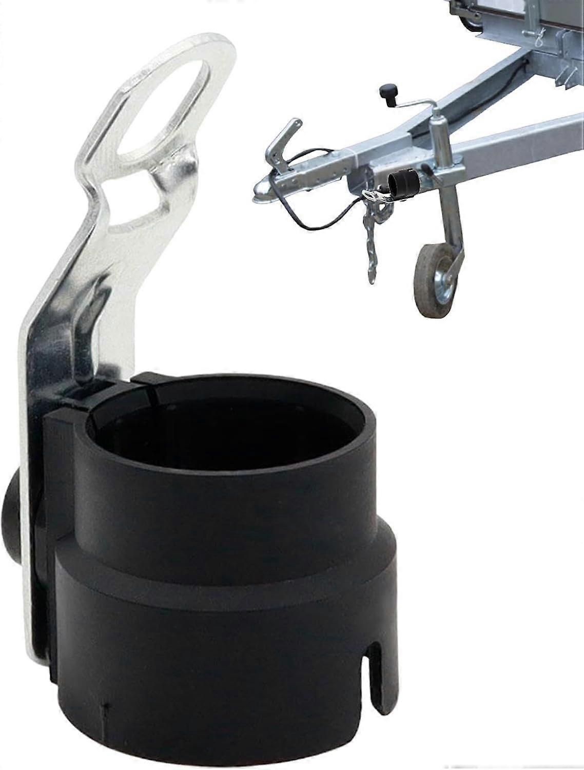 Trailer Socket Holder - Protective Accessory Compatible with 7 and 13 Pin Trailer Plugs - Black