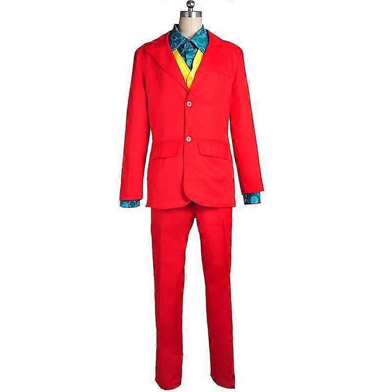 Lebanghui Clown Cosplay Costume Men Joker SuitHalloween Party Fancy Dress