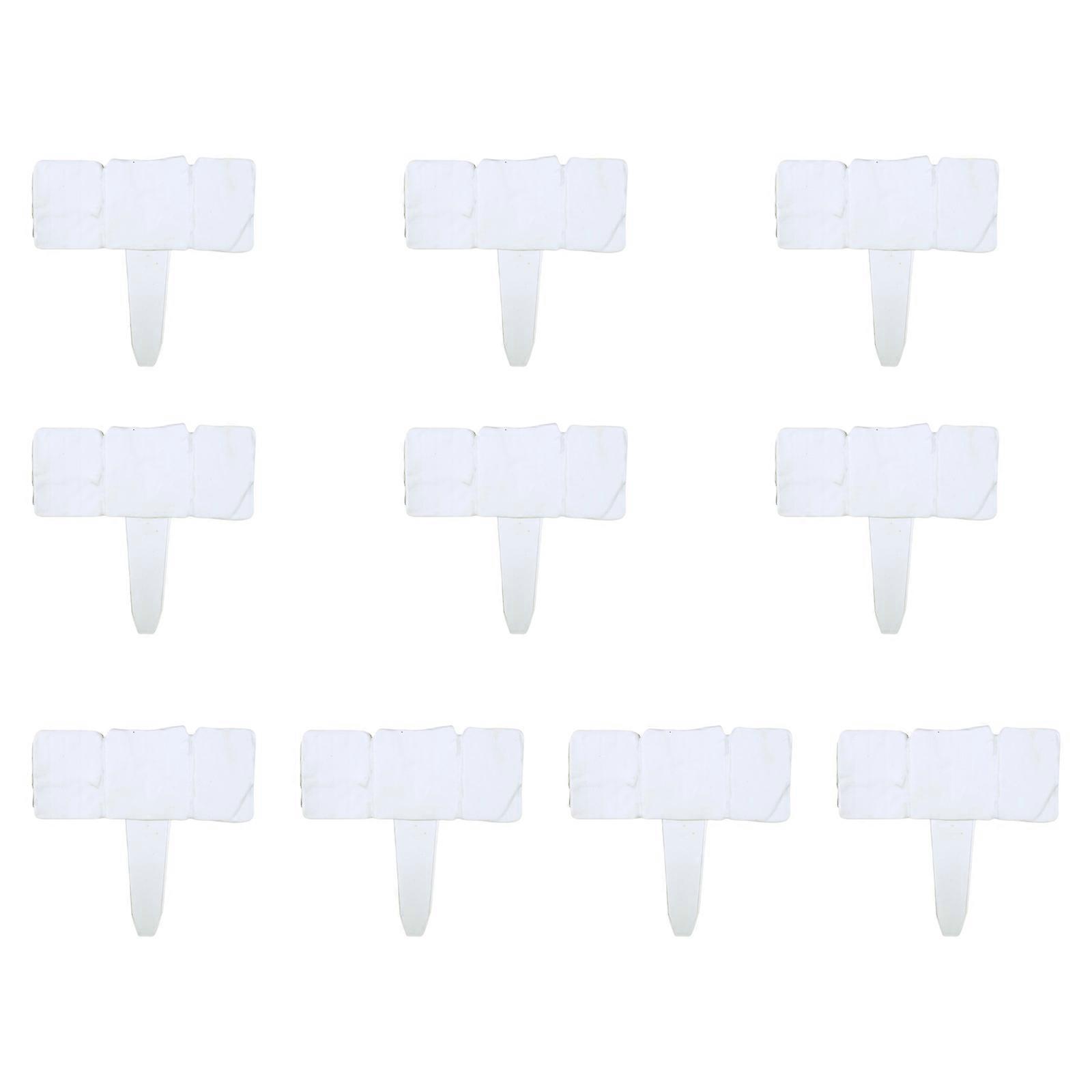 10Pieces Flexible Garden Fence Flower Bed Edging Easy to Install Interlocking Stake Fence for Lawn and Yard Borders