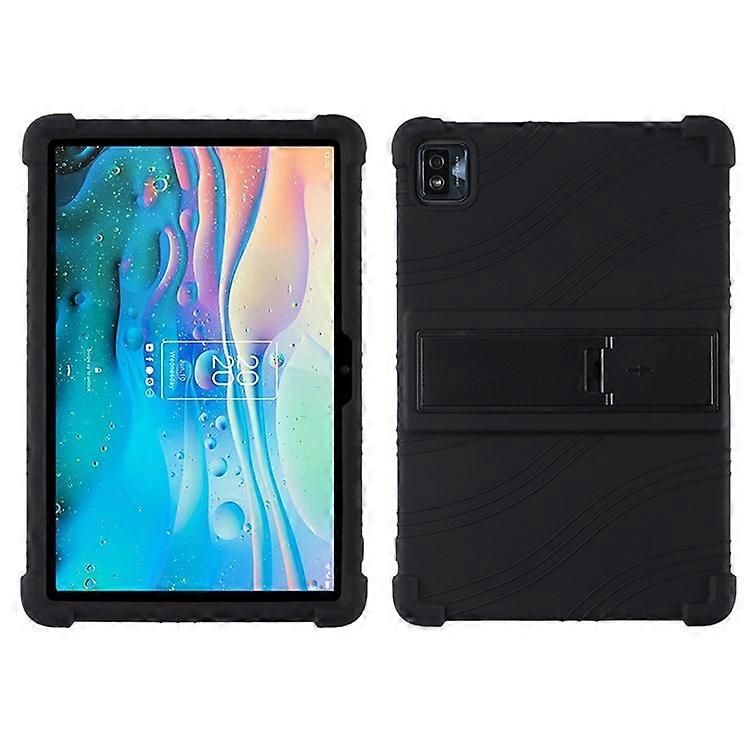 Compatible For TCL Tab 10s 9081X PC Kickstand Design Soft Silicone Tablet Cover Enhanced Four Corner Case