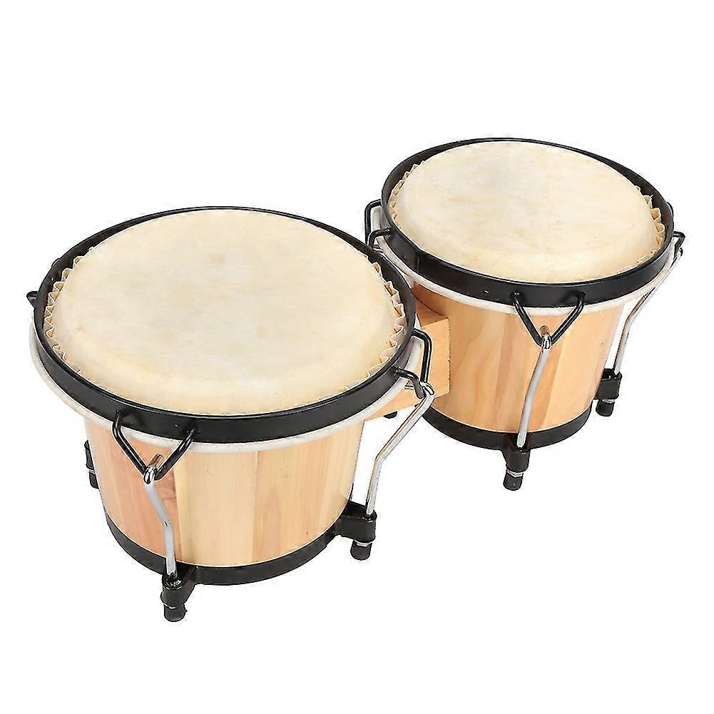 African Drum Natural Wood With Wrench For Music Player Musical Instrument