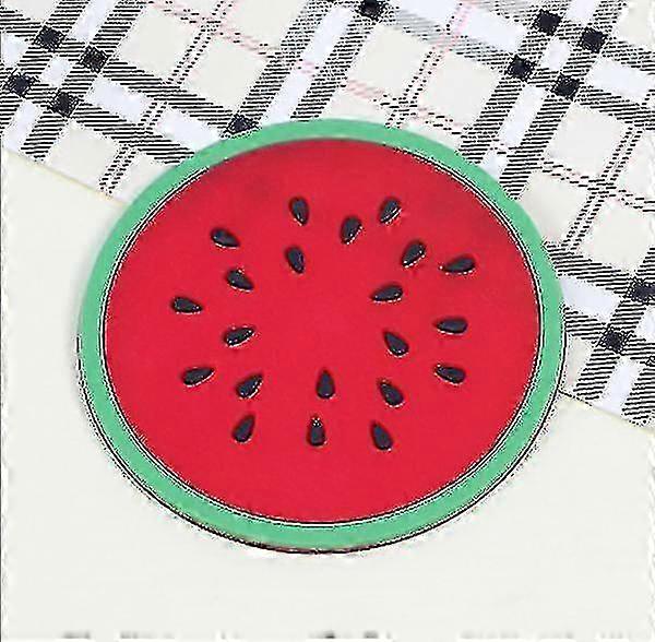 5つのかわいいフルーツ型のシリコンコースター-滑り止め断熱マット(スイカ)