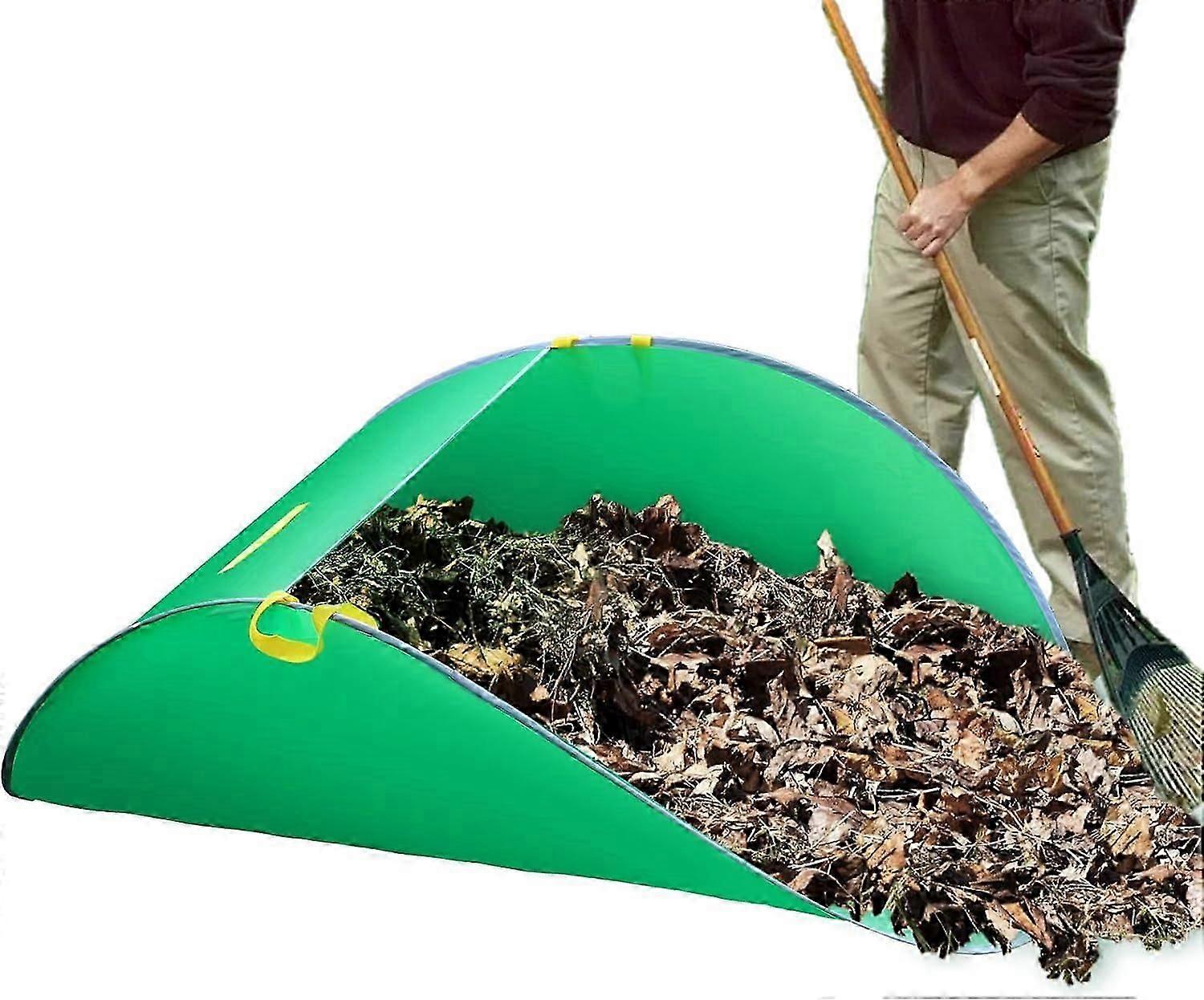 Leaf Collector, Portable Pop Up Leaf Bags, Foldable Leaf Pick Up Tools Leaf Loader, Reusable Yard Garden Bags for Leaves Lawn Trash