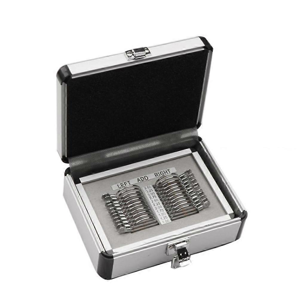 Set de lentile progresive optice Set de lentile de încercare Lentile de probă oftalmice pentru carcasă 22 buc Cutie de dovezi a lentilelor Tava din aluminiu